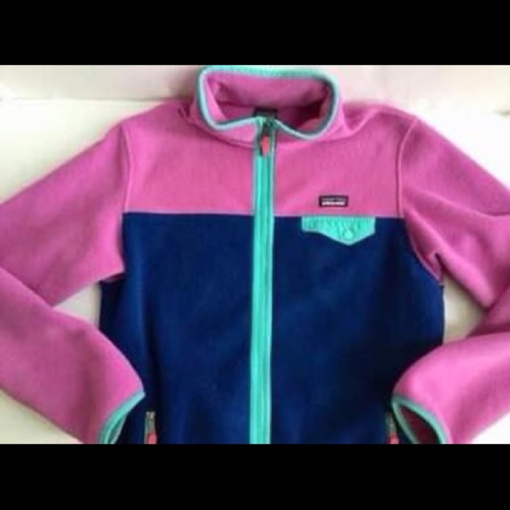 Patagonia fleece Synchilla snap jacket kids xxl